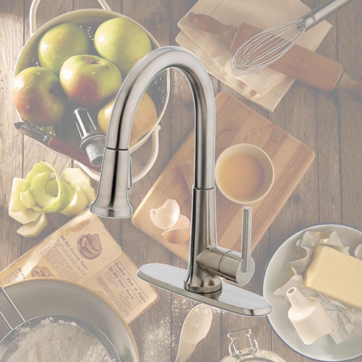 Picture of Homewerks Worldwide 239958 HomePointe Kitchen Faucet with Single Handle - Brushed Nickel