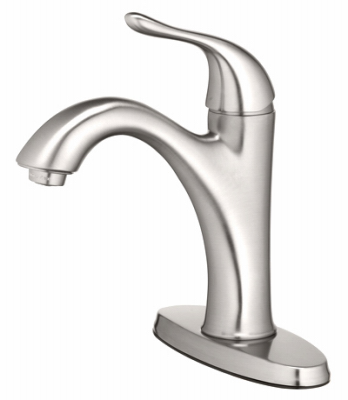 242095 Homepointe Lavatory Faucet With Single Lever Handle - Brushed Nickel