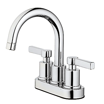 242098 Homepointe Mid Arch Lavatory Faucet With 2 Handle - Chrome