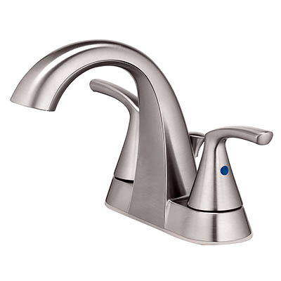 242116 Homepointe Lavatory Faucet With 2 Lever Handle - Brushed Nickel
