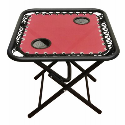 234746 Gravity Folding Side Table - Red, Extra Large - 19.69 X 19.39 X 16.69 In.