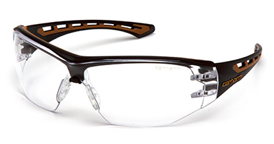 240993 Clear Anti-fog Lens Safety Glasses With Black & Tan Frame