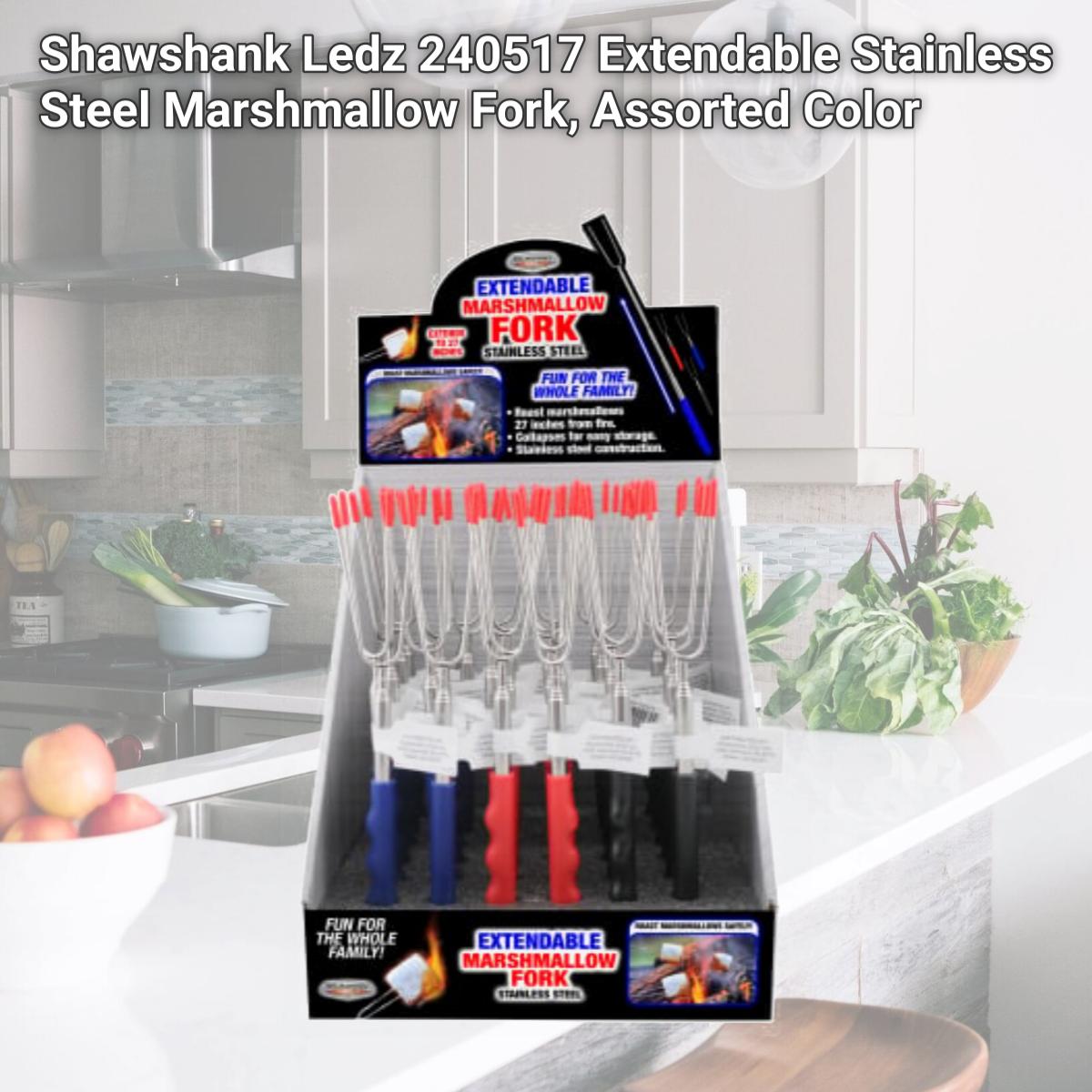 Picture of Shawshank Ledz 240517 Extendable Stainless Steel Marshmallow Fork, Assorted Color
