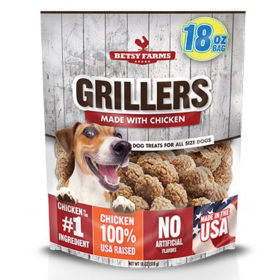 236145 18 Oz Betsy Farms Grillers Chicken Jerky Dog Treat