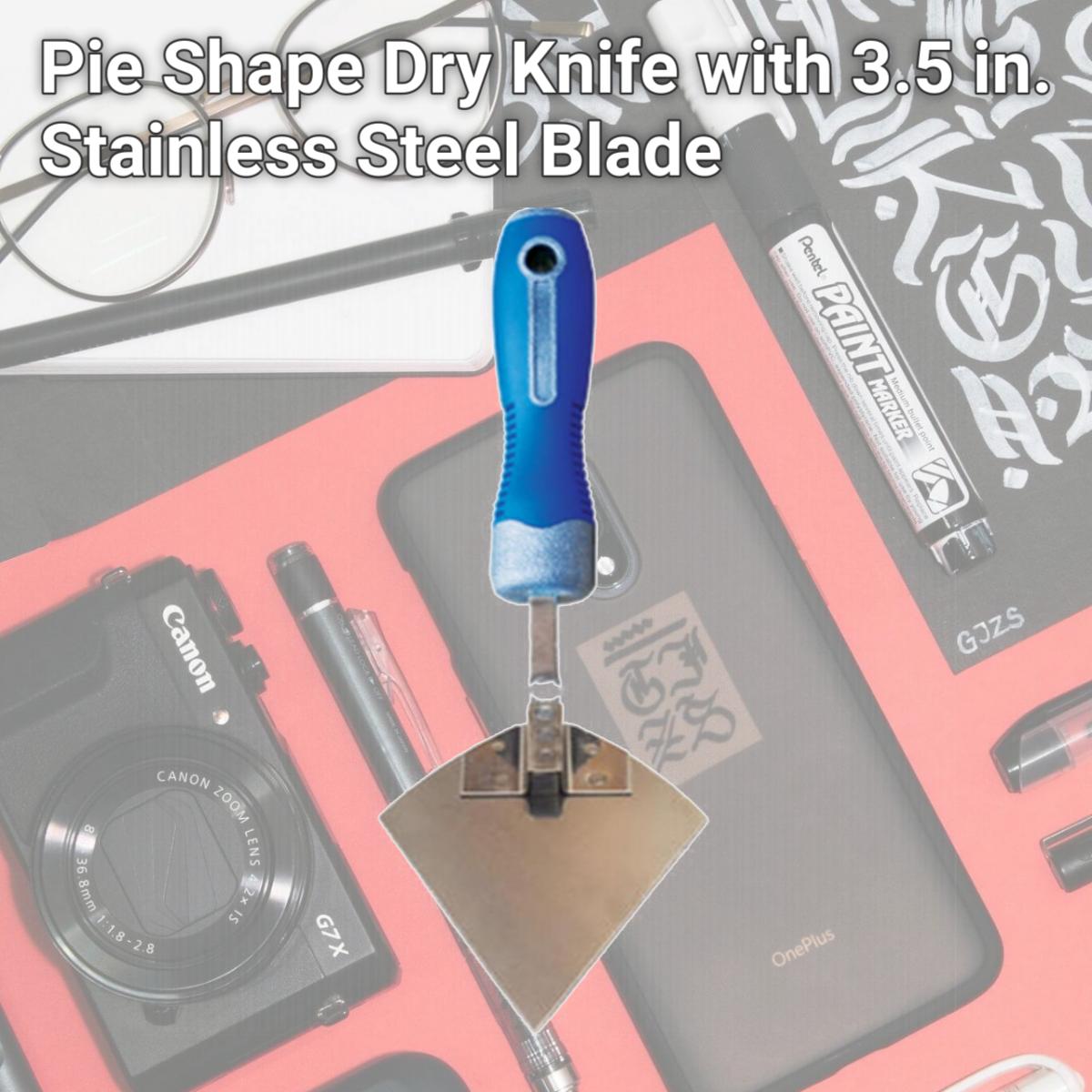 Picture of Advance Equipment Manufacturing 242951 Pie Shape Dry Knife with 3.5 in. Stainless Steel Blade