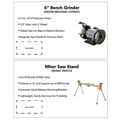 236111 Stationary & Benchtop Tools Power Tool Product Cards