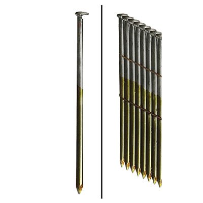 0.11 X 2.37 In. 28 Smooth Wire Strip Bright Framing Nail, 2000 Count