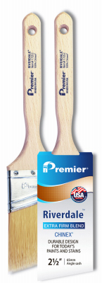 Premier Paint Roller 244749 2.5 In. Riverdale Chinex Angle Sash Paint Brush