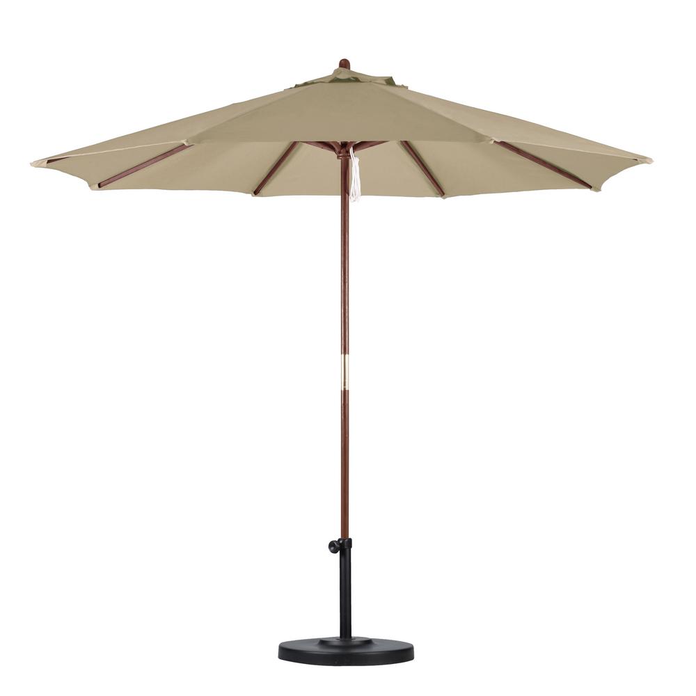 245792 8 Ft. -2 In. X 11 Ft. -5 In. Aluminum Offset Umbrella, Beige