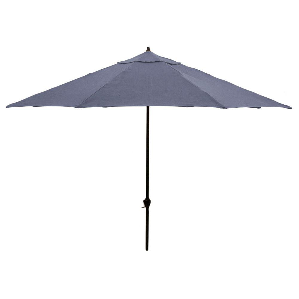 245793 8 Ft. -2 In. X 11 Ft. -5 In. Aluminum Offset Umbrella, Charcoal