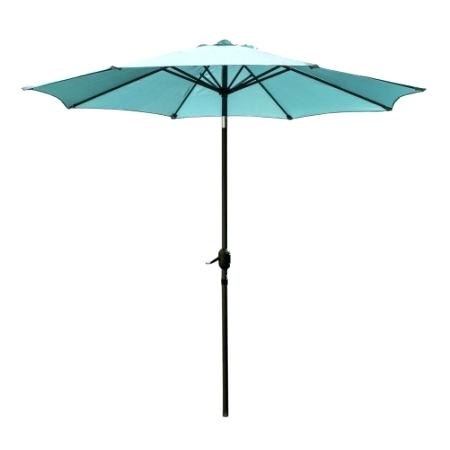245796 7 Ft. Steel Market Umbrella, Teal