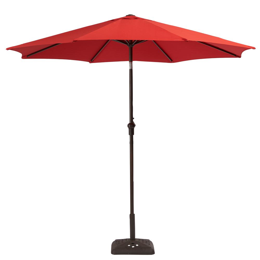 245797 7 Ft. Steel Market Umbrella, Red