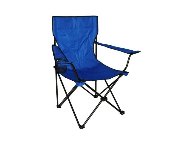 245911 Extra Large Self Enclosing Quad Chair With Cloth Hook & Eye, Blue & Red