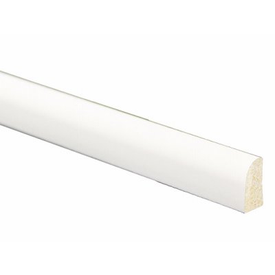 227392 0.56 X 0.25 In. 8 Ft. Crystal White Pre-finished Polystyrene Interior Shoe Moulding
