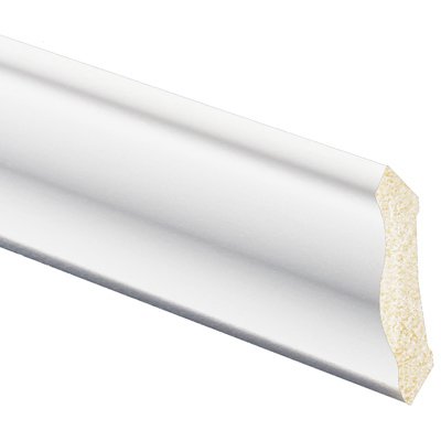 227381 0.43 X 2.12 In. 8 Ft. Crystal White Pre-finished Polystyrene Interior Crown Molding