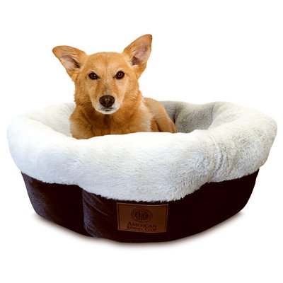 European Home Designs 230450 31 In. Round High Wall Tufted Pet Bed