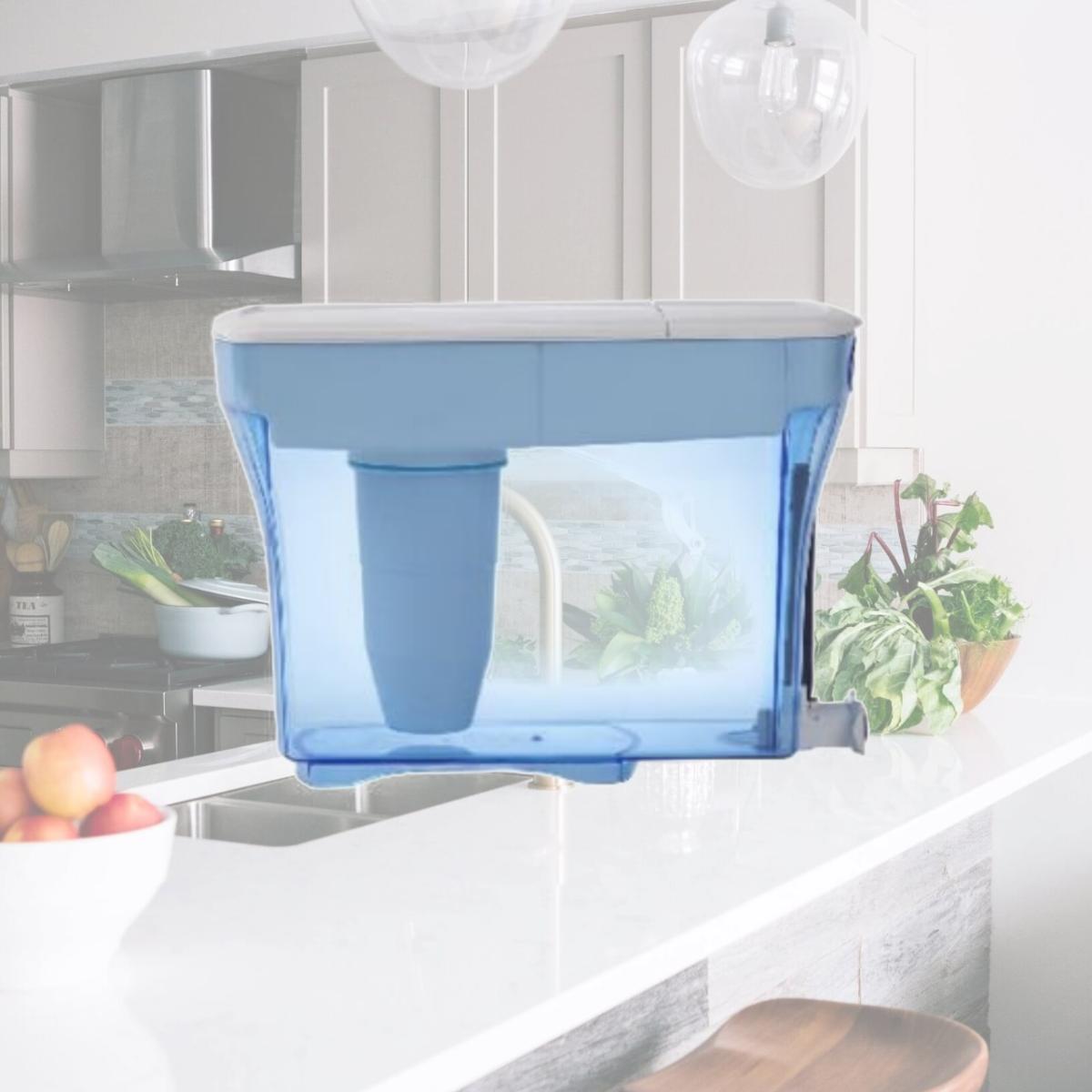 Picture of Zero Technologies 241334 30 Cup Blue Water Dispenser