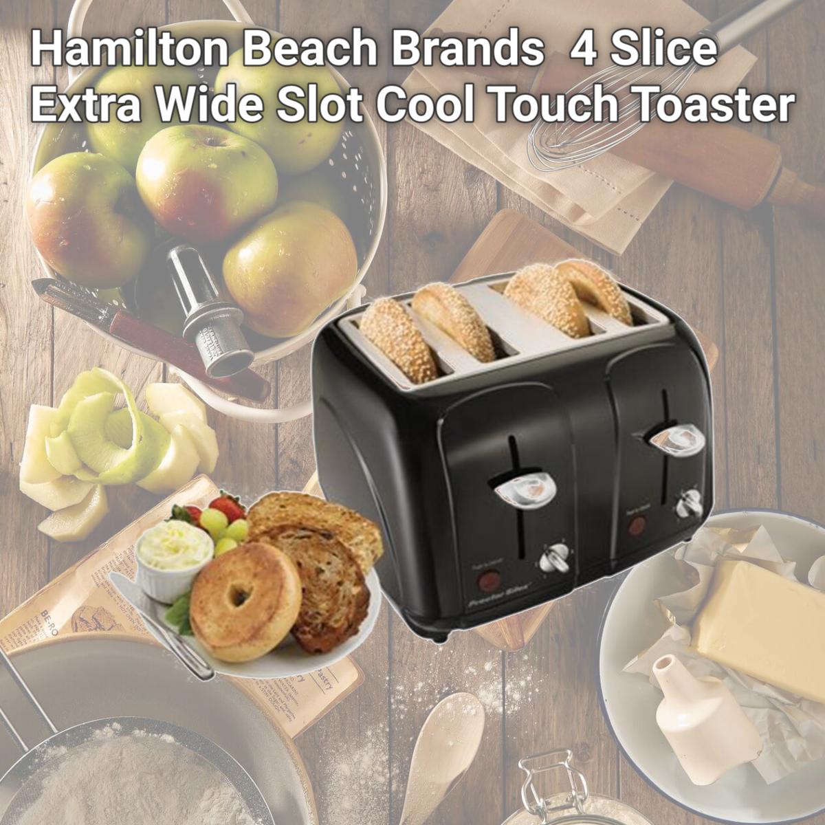 Picture of Hamilton Beach Brands 199202 4 Slice Extra Wide Slot Cool Touch Toaster