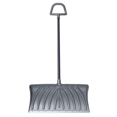 235837 12 X 27 In. Gray Deluxe Poly Snow Shovel & Pusher