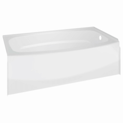 Delta Faucet 245037 60 X 30 In. White Right Drain Curved Bathtub