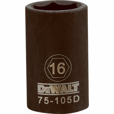 233324 0.5 In. Drive 16 Mm 6 Point Impact Socket