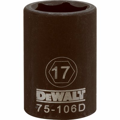 233325 0.5 In. Drive 17 Mm 6 Point Impact Socket