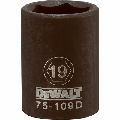 233327 0.5 In. Drive 19 Mm 6 Point Impact Socket