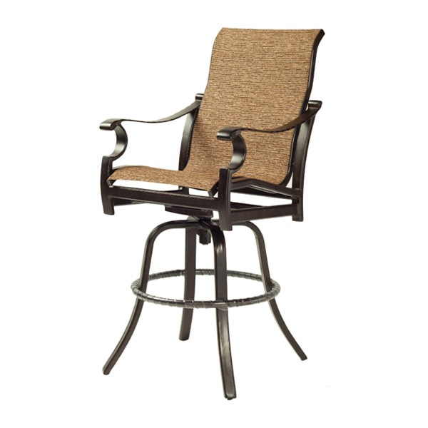 Marbella Counter Height Stackable Sling Chair - 46.10 X 31.13 X 21.87 In.