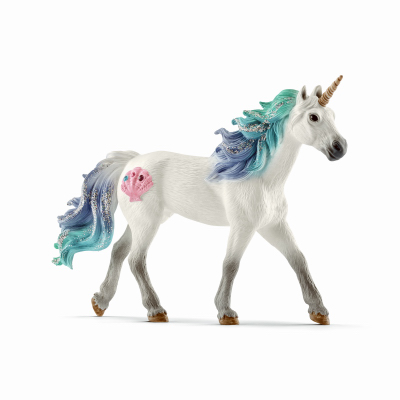 241058 Sea Unicorn Stallion For Ages 3 & Up - White With Rainbow