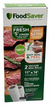 245240 11 X 14 In. Foodsaver Rolls - Clear, Pack Of 2