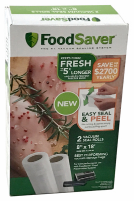 245242 8 X 18 In. Foodsaver Rolls - Clear, Pack Of 2