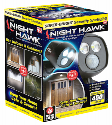 239728 450 Lumen Night Hawk Super Bright Led Outdoor Motion Sensor Security Spotlight