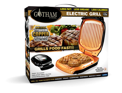 245228 Gotham Steel Electric Folding Grill