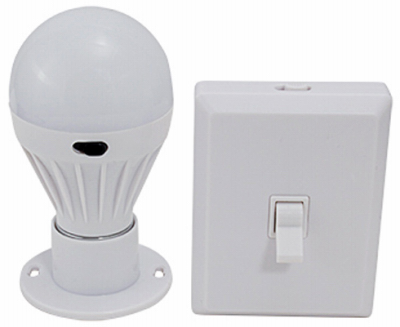 236706 200 Lumen Portable Light Bulb With Wireless Remote - White