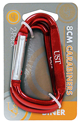 247100 8 Cm Carabiner - Assorted Color, Pack Of 2