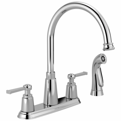 Delta Faucet 240548 2 Handle High Arc Kitchen Faucet - Chrome