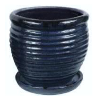 227337 6 In. Drip Blue Honey Jar Planter