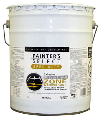240023 5 Gal Flat Latex Zone Marking Paint - Yellow