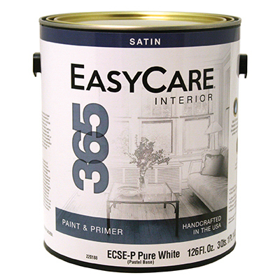 240615 5 Gal Ecsep Easycare 365 Pastel Base Interior Latex Wall Paint & Primer, Washable Satin