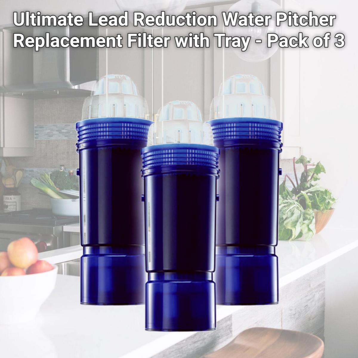 Picture of Kaz 229976 Ultimate Lead Reduction Water Pitcher Replacement Filter with Tray - Pack of 3