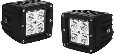 244537 3 In. Led Cube Pod Lights & Harness
