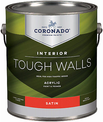 236100 1 Gal Tough Walls Satin, Interior Deep Base