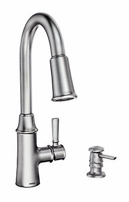 240863 Stainless Single Handle High Arc Kitchen Faucet