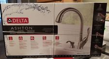 Delta Faucet 240988 Stainless Steel Single Handle High Arc Pull Down Shield Spray Kitchen Faucet