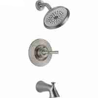 Delta Faucet 240865 Single Handle Tub & Shower Faucet & Trim, Stainless Steel