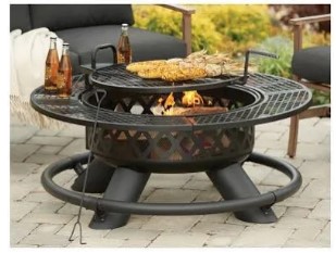 227766 47 In. Ranch Fire Pit With Grill