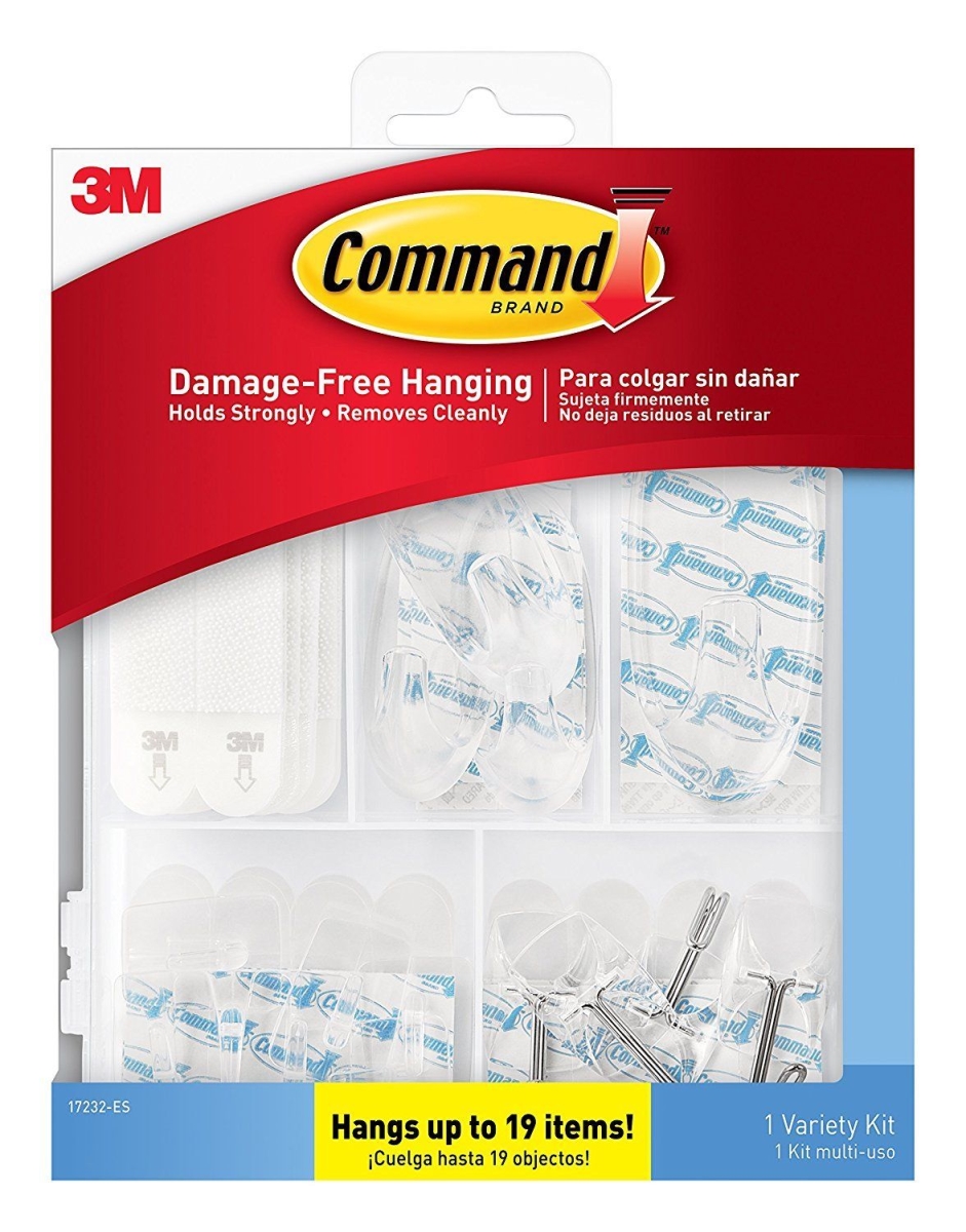 243265 Command Damage Free Hanging Hook, Clear - Pack Of 53