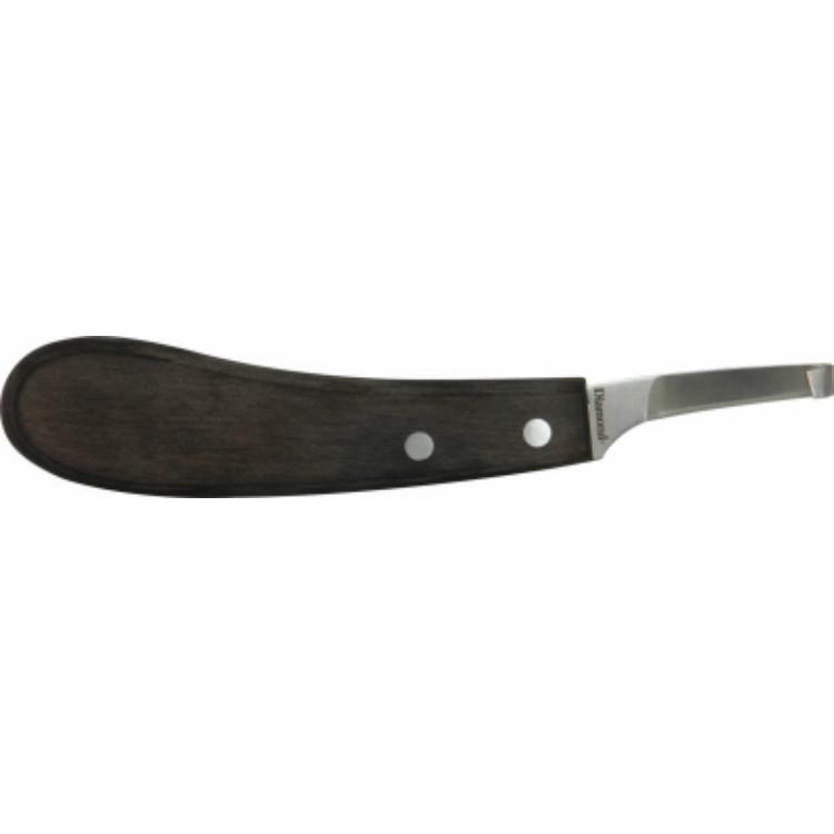 Diamond Farrier 228045 Hardwood Handle Narrow Blade Hoof Knife, Left Handed