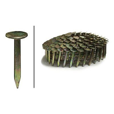 0.12 X 1 In. Roofing Nails, Electro Galvanized Coil - 7200 Count