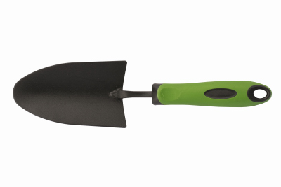 Green Thumb Carbon Steel Blade Trowel, Black Powder Coated